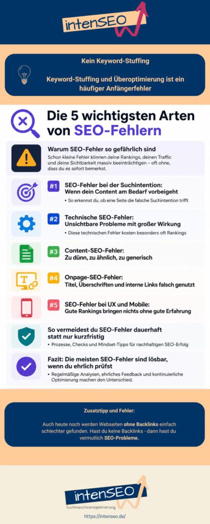 SEO-Fehler Infografik
