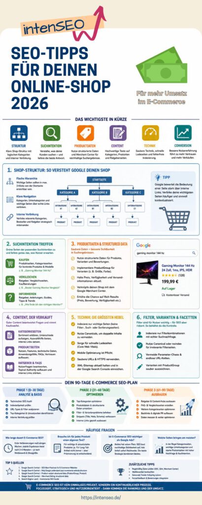 e-commerce-seo Checkliste für Online Shops