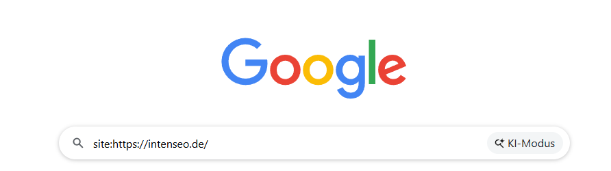 Google-Site-Parameter in der Suche angewendet