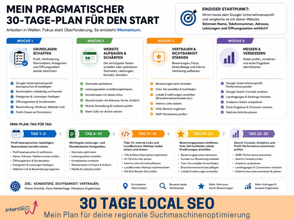 Local-SEO 30 Tage Plan
