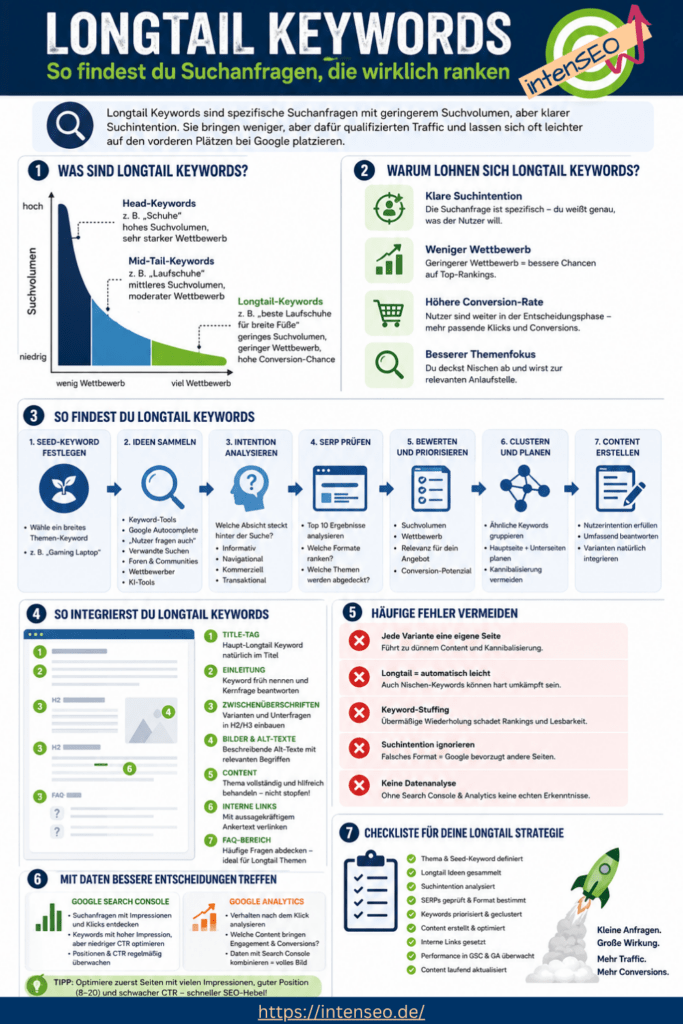 Longtail Keywords Infografik