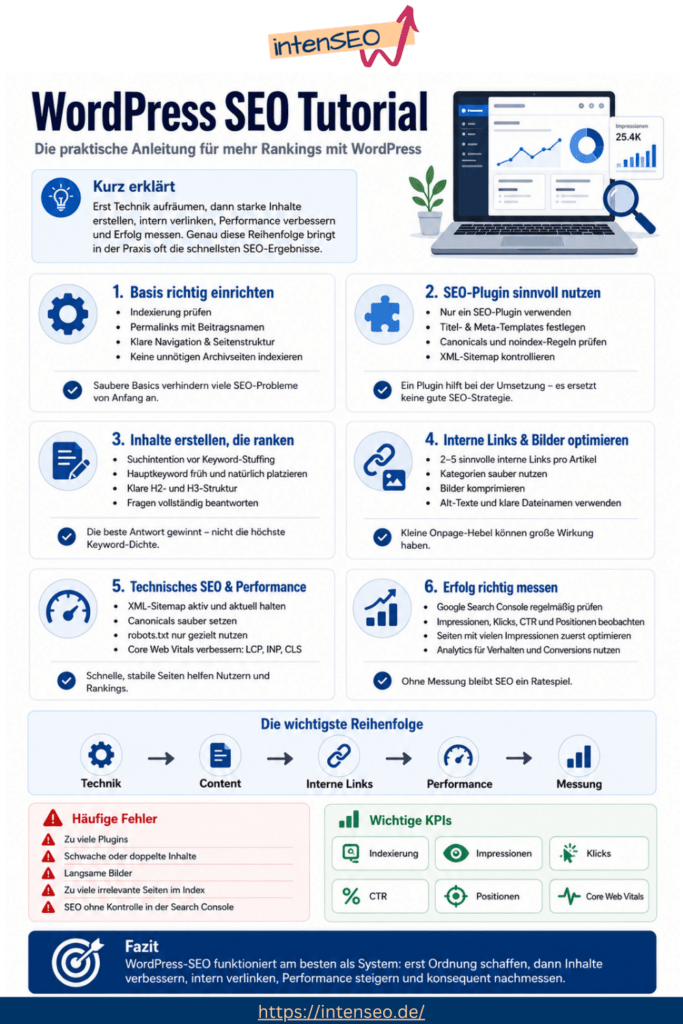 Infografik: WordPress SEO Tutorial